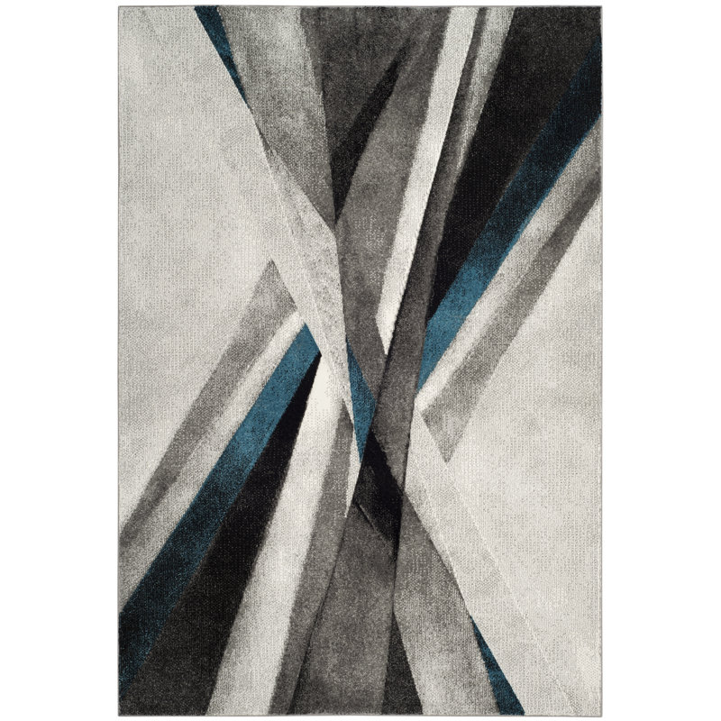 Parkes Abstract Area Rug, Rectangle 201 x 274 cm