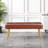 Cirilla Faux Leather Upholstered Bench