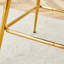 Chaise pivotante en coton et lin 4 pièces