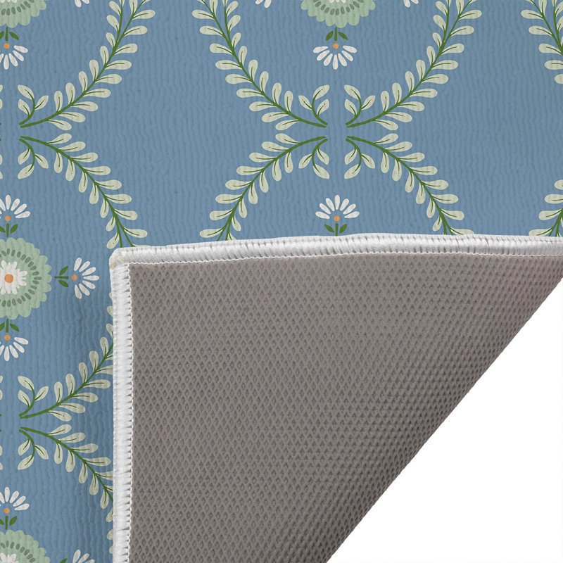 Paillasson Bree, Bleu ciel, 34 po x 21 po