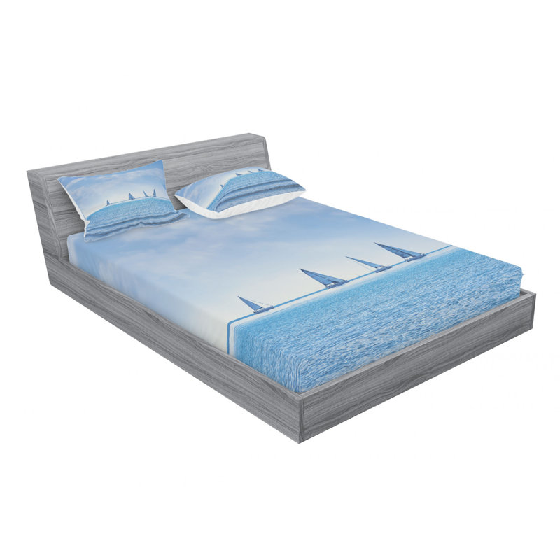 Microfiber Sheet Set, Queen Sheet Set with Fitted Sheet