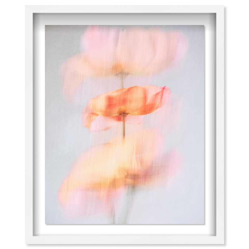 Glitchy Bloom Shadowbox Abstract Print by Oliver Gal, Black Frame, 16 x 20, 31.5"H x 37.5"W, White Shadowbox
