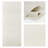 Dappled Ash 8-Panel Double Rail White Track Extendable 130"-175"W x 116"H, Panel width 23.5"