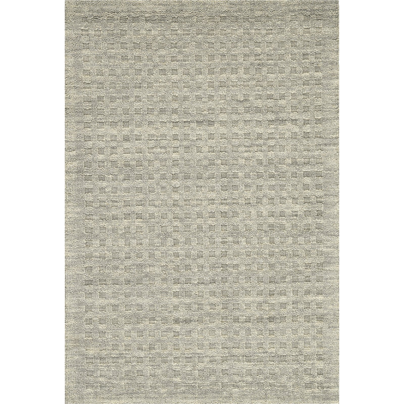 Tapis noir fait à la main Ardell, Rectangle 3 pi 9 po x 5 pi 9 po