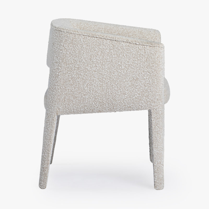 Darrin 19'' H Upholstered Armchair, Boucle White