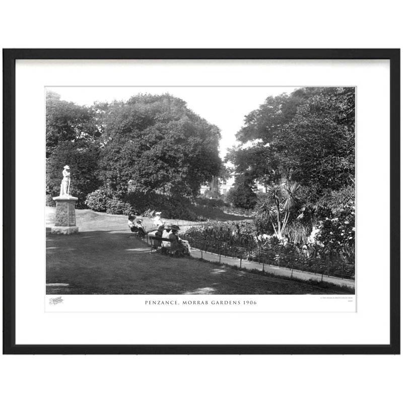 Penzance, Morrab Gardens 1906 - Single Picture Frame Print, 28cm H x 36cm W x 2.3cm D