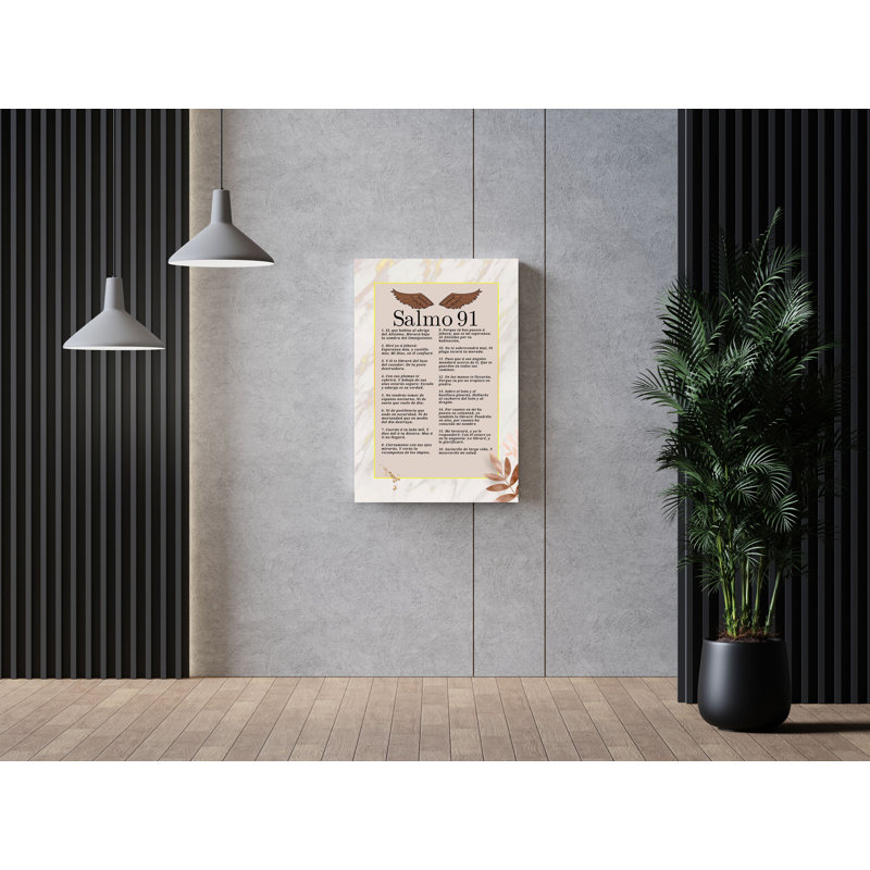 " Psalm 91 My Refuge And My Fortress Christian ", 16" H x 12" W x 1.25" D