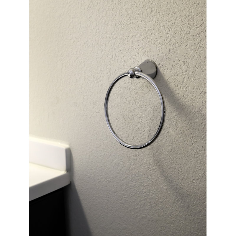 Design House Kassel Towel Ring Bathroom, Polished Chrome