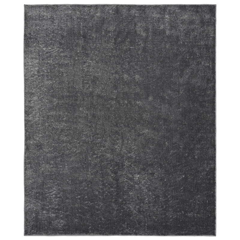 Monarrez Nylon Bath Rug with Non-Slip Backing, Cinder Gray, Single- 72" L x 60" W