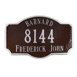 Lexington 3-Line Wall Address Plaque