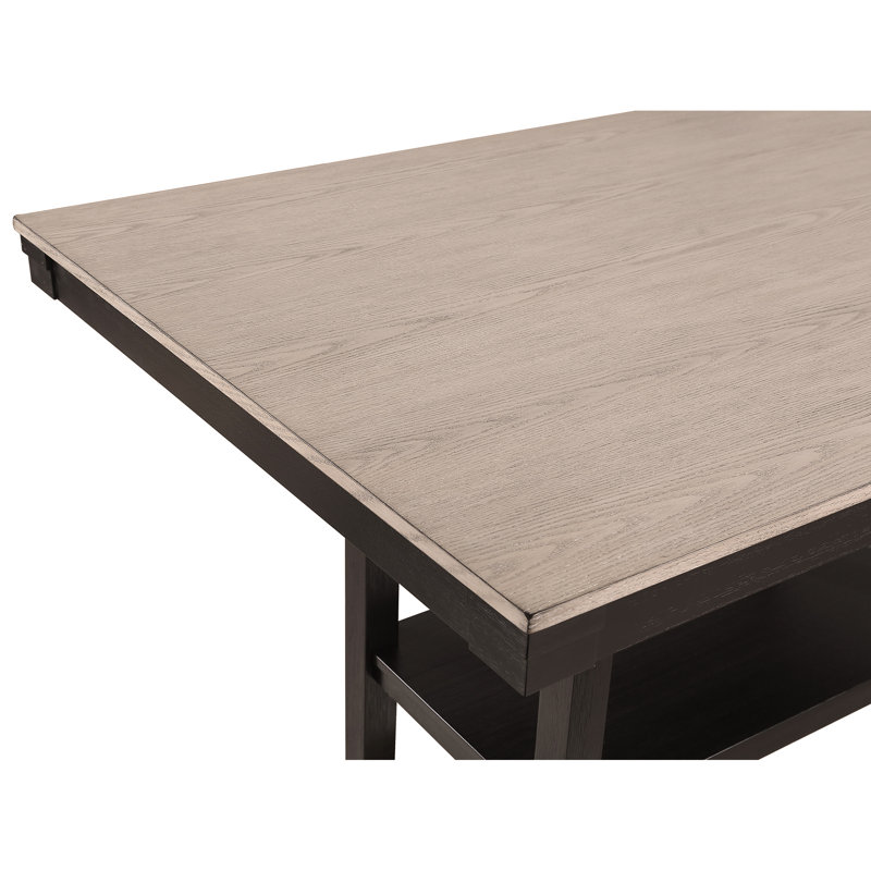 Ensemble de salle à manger 6 pièces à hauteur de comptoir Table rectangulaire