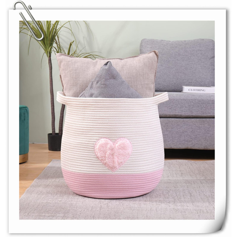 Panier en tissu Beachcrest Home ™