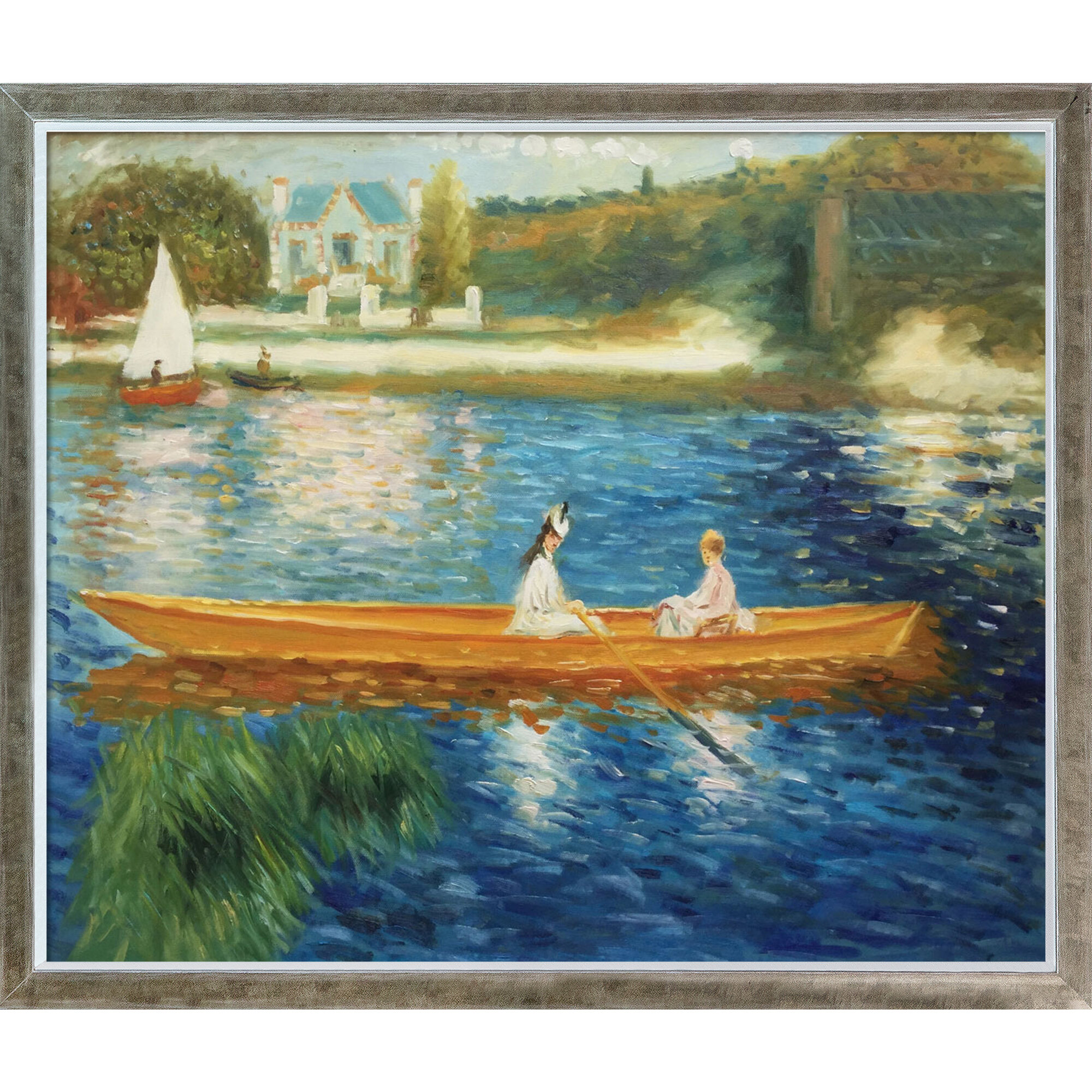 pierre auguste renoir boating on the seine