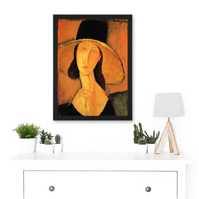 Portrait Of A Woman With Hat - Single Picture Frame Art Prints