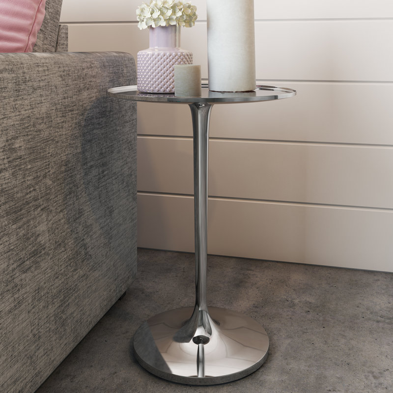 Haltwhistle Tray Top End Table, Silver