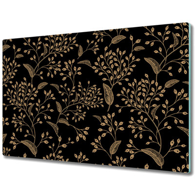Dipalma Tempered Glass Leaves Chopping Board