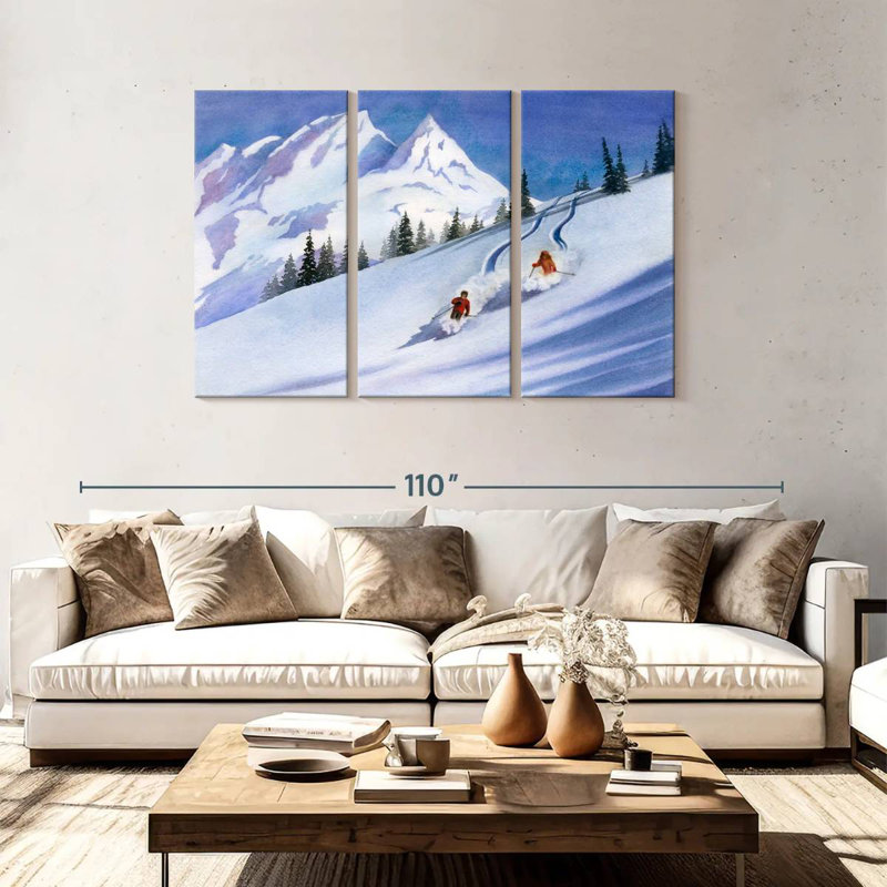 Ski rétro Sireci, H 48 po x l 74 po