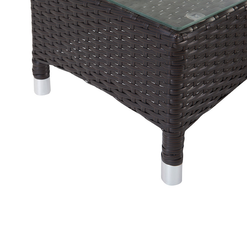 Leola 158cm Wide Wicker Patio Daybed with Cushions