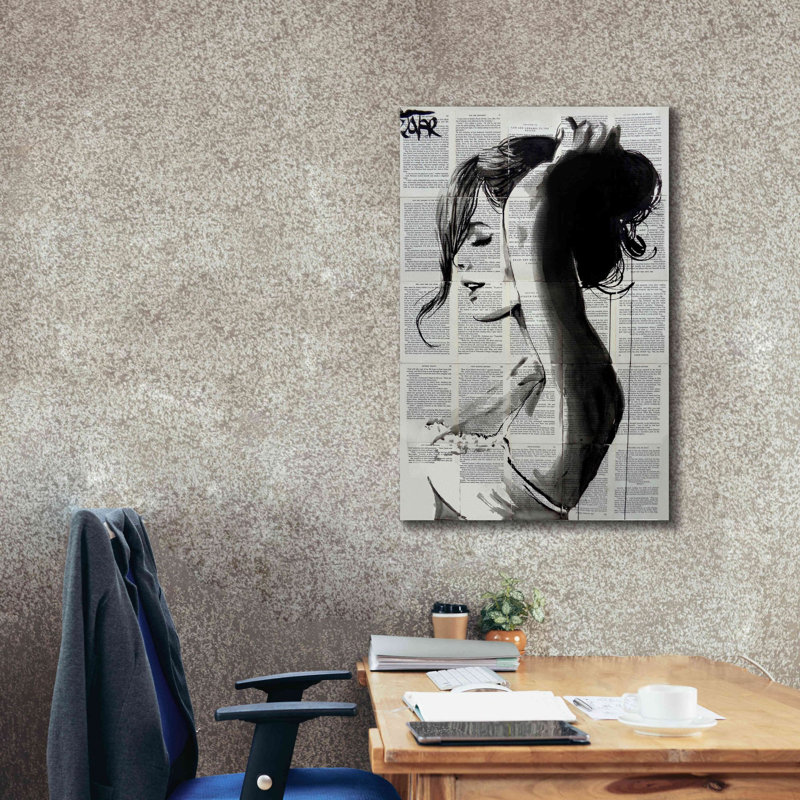 «Wishberry» par Loui Jover, estampe numérique sur toile, H 40 po x l 26 po x P 1,5 po