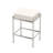 19.50"H Rectangle Vanity Stool with Leather Seat | Leather Ottoman with 3" Cushion-14287531-19247003