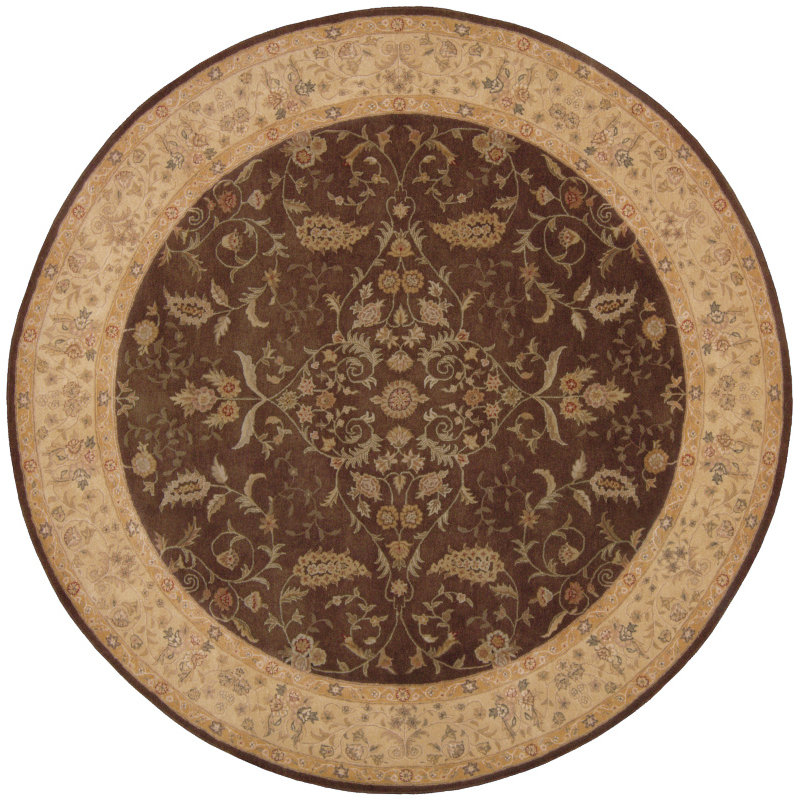 Lundeen Wool Oriental Indoor Rug, Round 9'