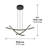 Morriah LED Pendant Light Multiple CCT, Black