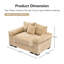 Canapé modulaire surdimensionné 54,3 po Cloud