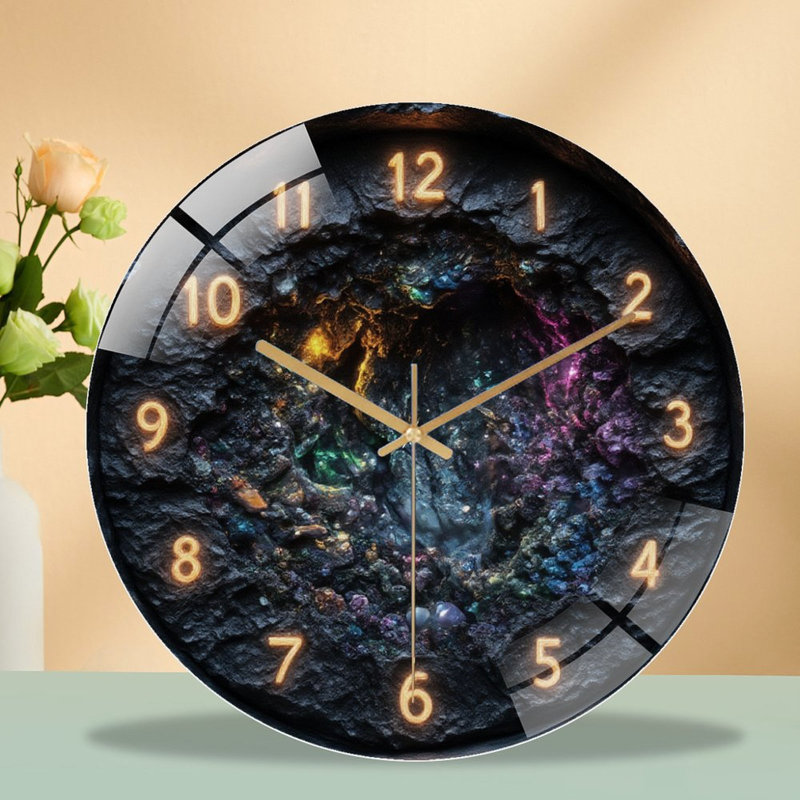 Horloge murale 12 po Glowing