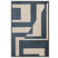 Forme Mid-Century, symboles de polygones bleus, illustrations géométriques abstraites, minimaliste moderne-100707976-100707975