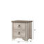 Table de chevet 2 tiroirs en bois vieilli style campagne