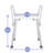 Multi-Purpose Backless Shower Bench with Arms