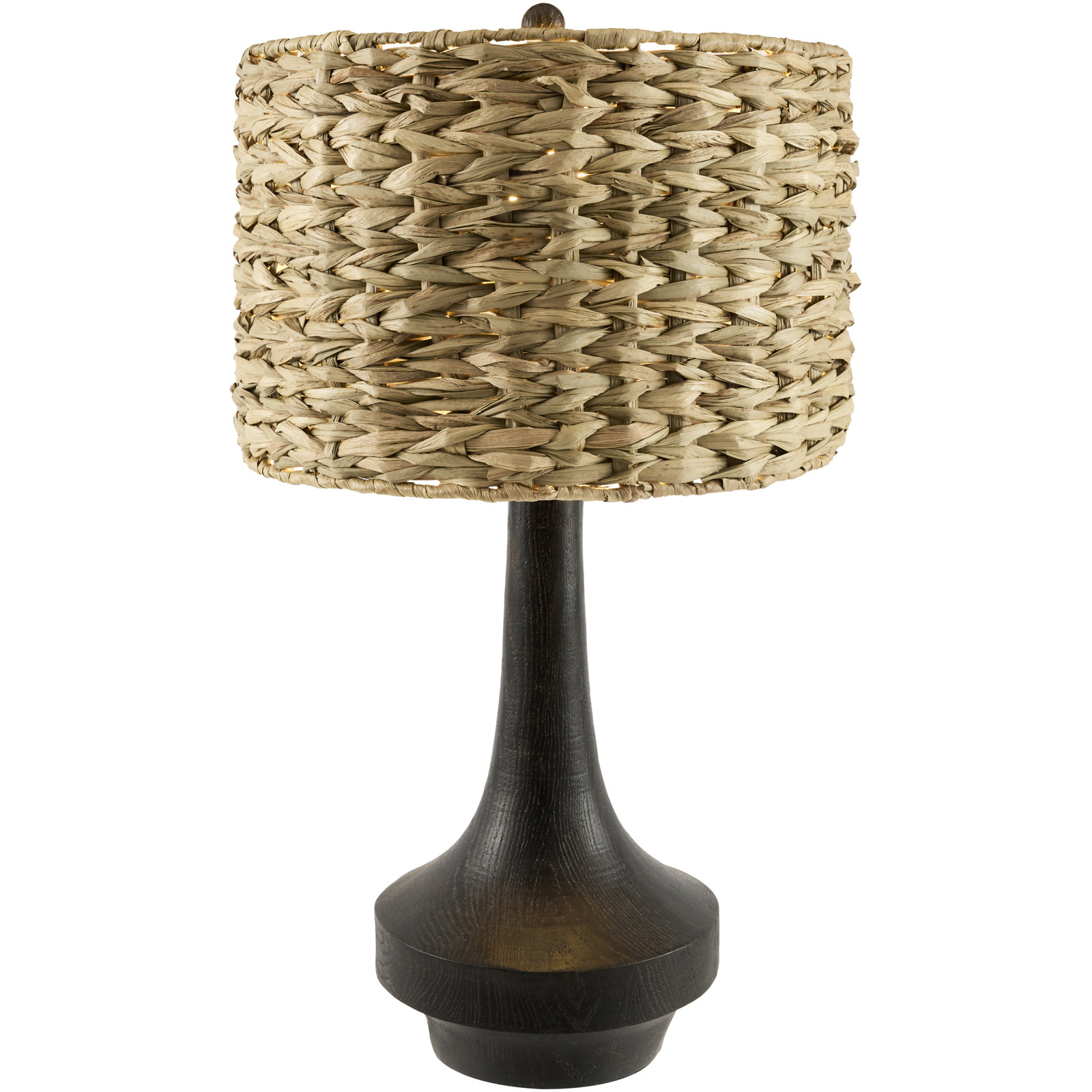 Claudette Resin Table Lamp, Black