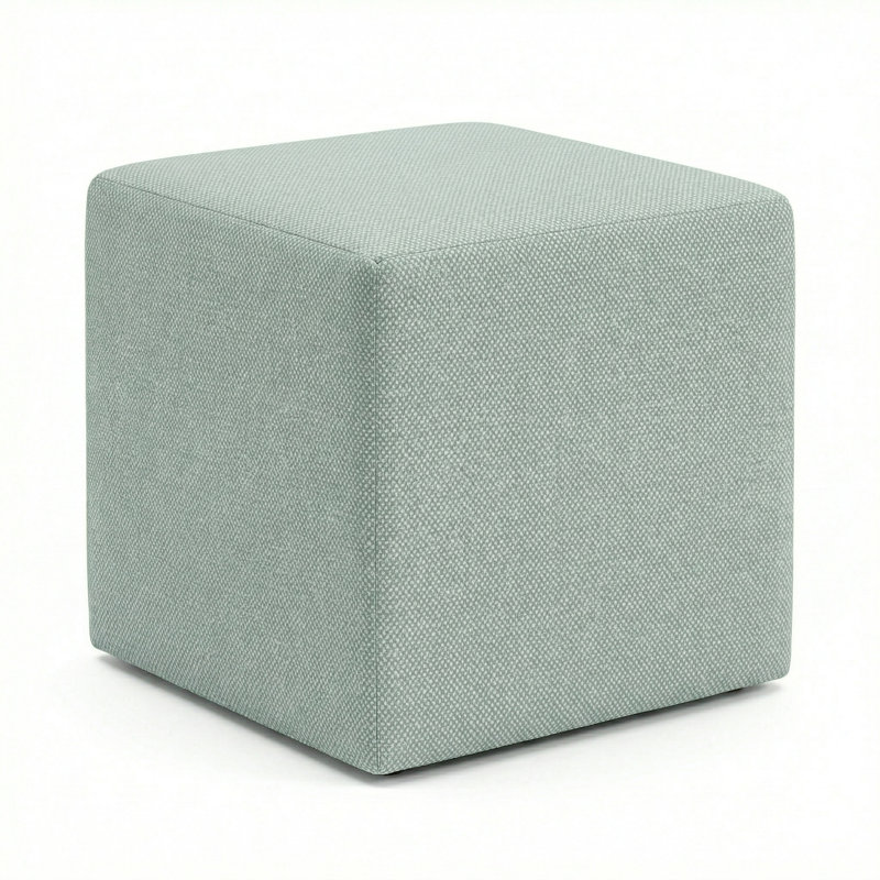Berlin Gardens Lilly Hive 20" Square Pouf, Light Green