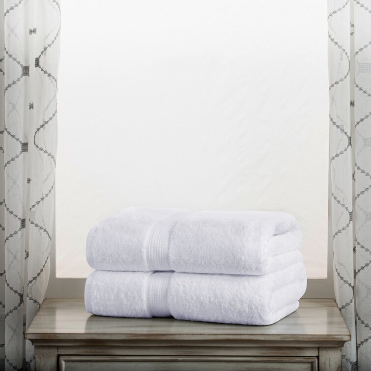 Huson 800 GSM 2 Piece Egyptian-Quality Cotton Bath Towel Set