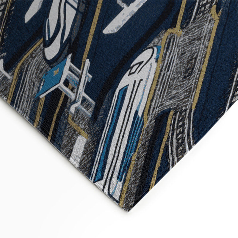Tapis intérieur et extérieur gris Transport, Rectangle 9 pi x 12 pi