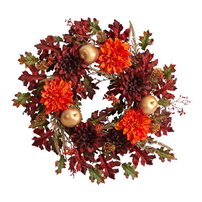 Faux Mixed Assortment 24'' Wreath
