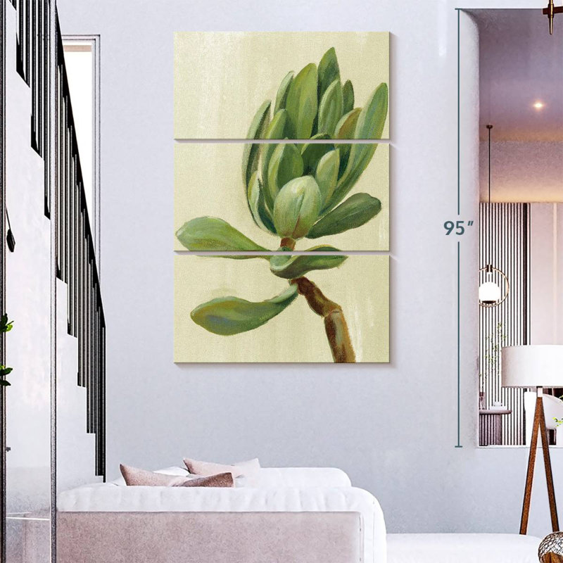 Harnek Front Yard Succulent III, 74" H x 48" W