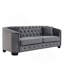 Canapé Chesterfield moderne de 77 pouces en velours-117842167