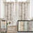 Kitchen Curtains Toile Tier Linen Short Curtains Cafe for Living Room Bathroom Farmhouse French Country Vintage Printed Pattern Rod Pocket 2 Panels-504518486-504372183