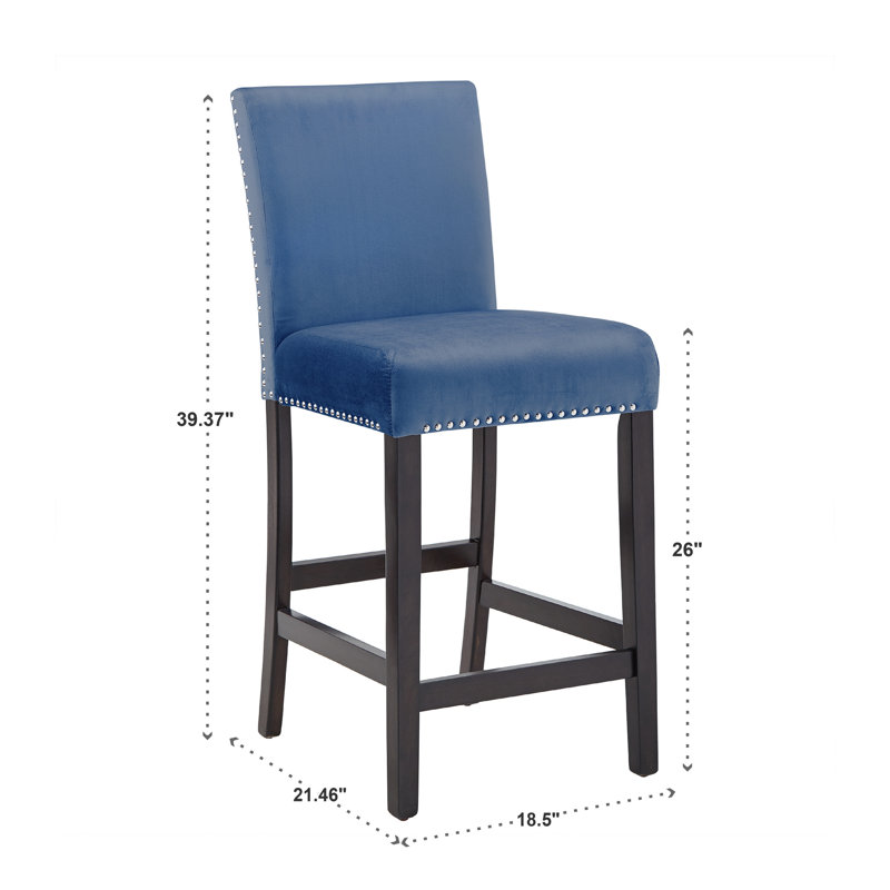 Ensemble repas à hauteur de comptoir pour 4 personnes, Bleu