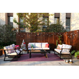 Betzaira 7 - Person Patio Conversation Sets with Cushions