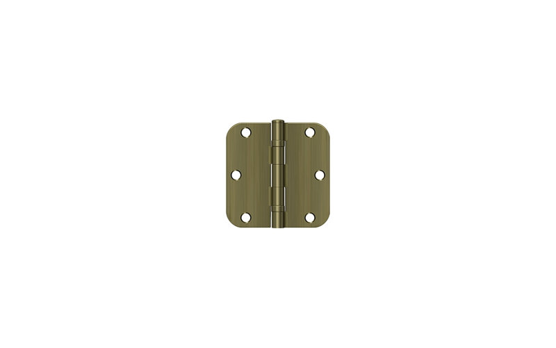 Steel Hinge, Antique Brass