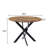 Round Metal Base Dining Table
