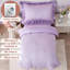 Ensemble de literie pour lit de bébé 4 pièces Seersucker Textured Comprend un édredon, un drap plat, un drap-housse et une taie d'oreiller