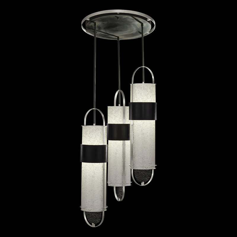 Bond 6 - Light LED Pendant, White, Black/Silver