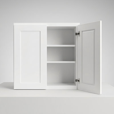 W3030 30" White Shaker Wall Cabinet with Adjustable Shelves