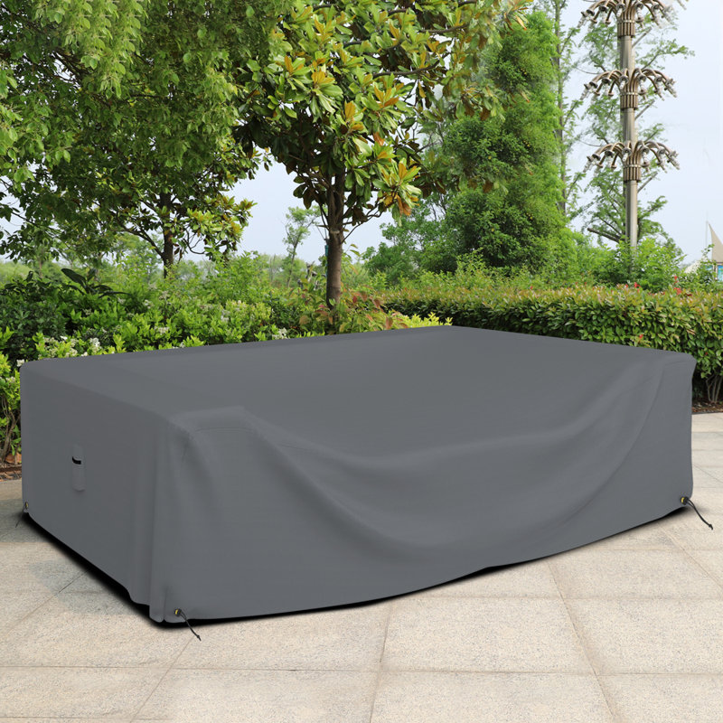 Outdoor Sectional Sofa Cover, 71.1cm H x 274.3cm W x 208.3cm D, Grey