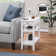 Carbin 24'' Tall End Table with 1 Drawer and Built in Outlets