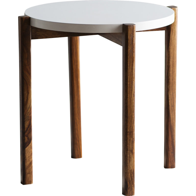Del Mar Side Table, White