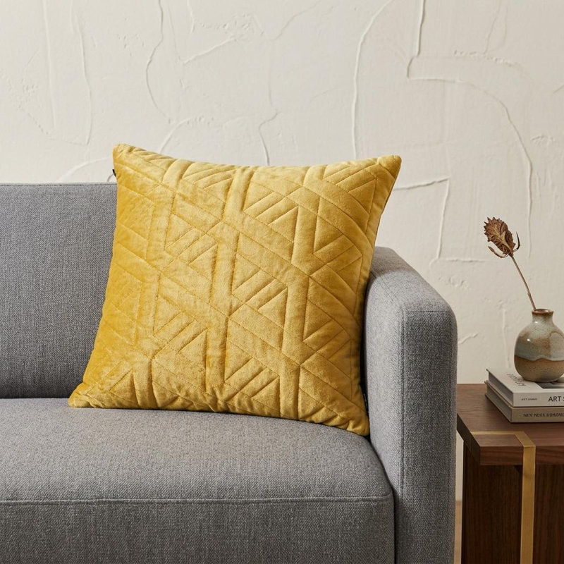 Coussin Delta, Jaune
